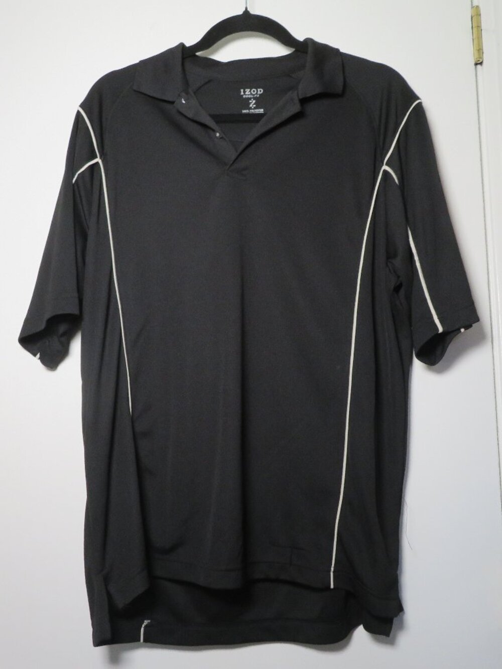 Black and White Izod Golf Polo Shirt size Medium